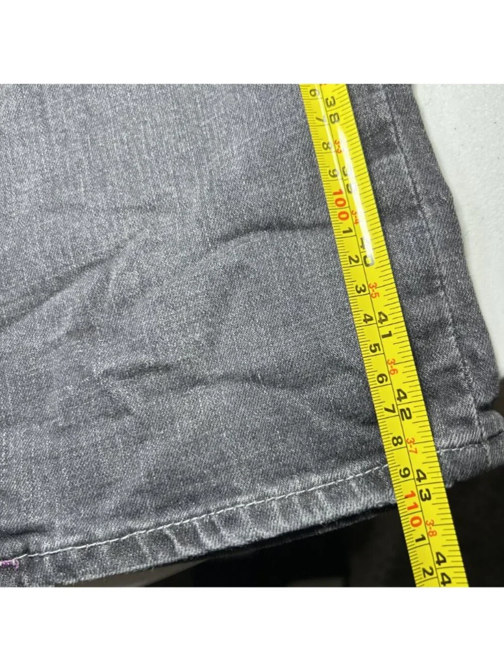 True Religion Mens Gray Ricky Relaxed Straight Distressed Jeans Size 34x33 Y2K